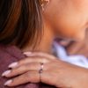 Ring met ronde amethist - Afbeelding 2