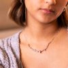 Ketting met aquamarijn & parel - Afbeelding 2