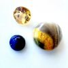 Trio: Bumble bee jaspis, toermalijn en lapis lazuli