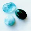 Trio: apatiet, larimar & malachiet