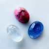 Trio: roze thuliet, maansteen & kyaniet