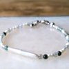 Kralenarmband mosagaat & parel